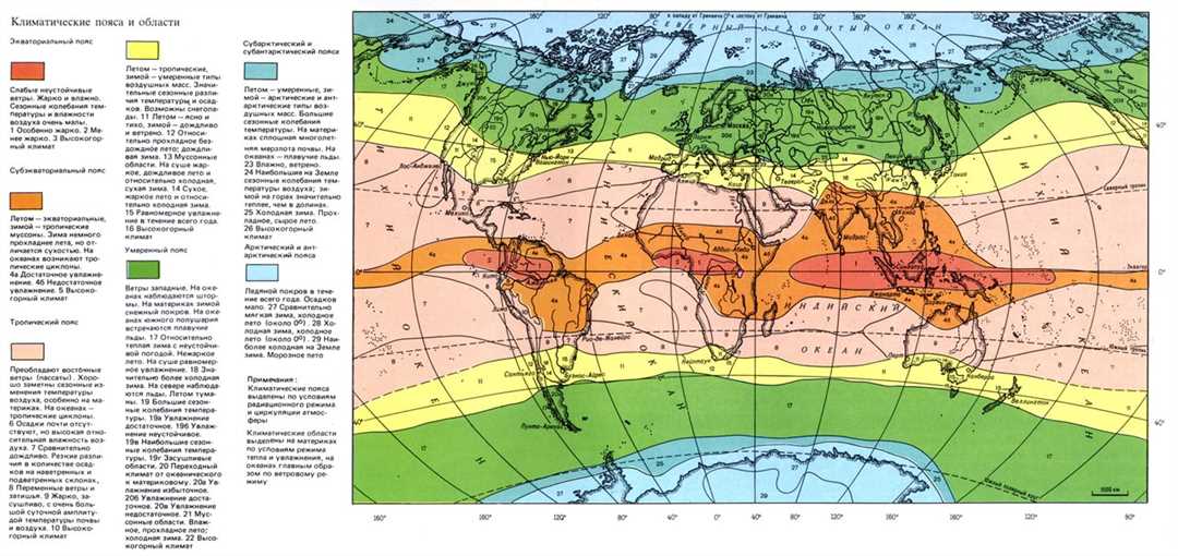 Разнообразие климатических условий на Земле — их виды и особенности