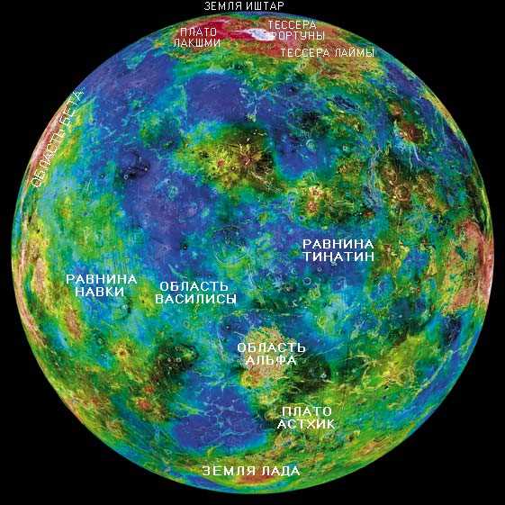Поверхность Венеры и ее геологические особенности